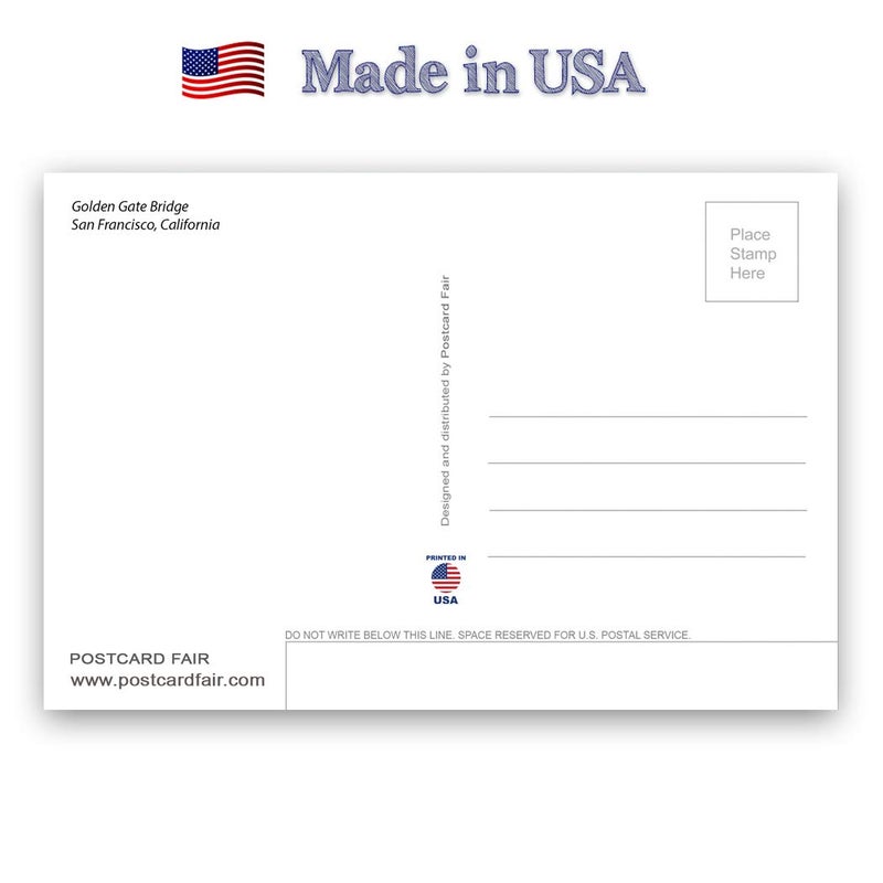 Postcard Fair CALIFORNIA postcard set of 20 postcards. CA post card variety pack containing 20 different post cards. Made in USA. - Image 2